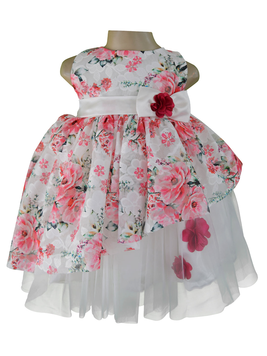 Faye Deep Pink Floral Dress