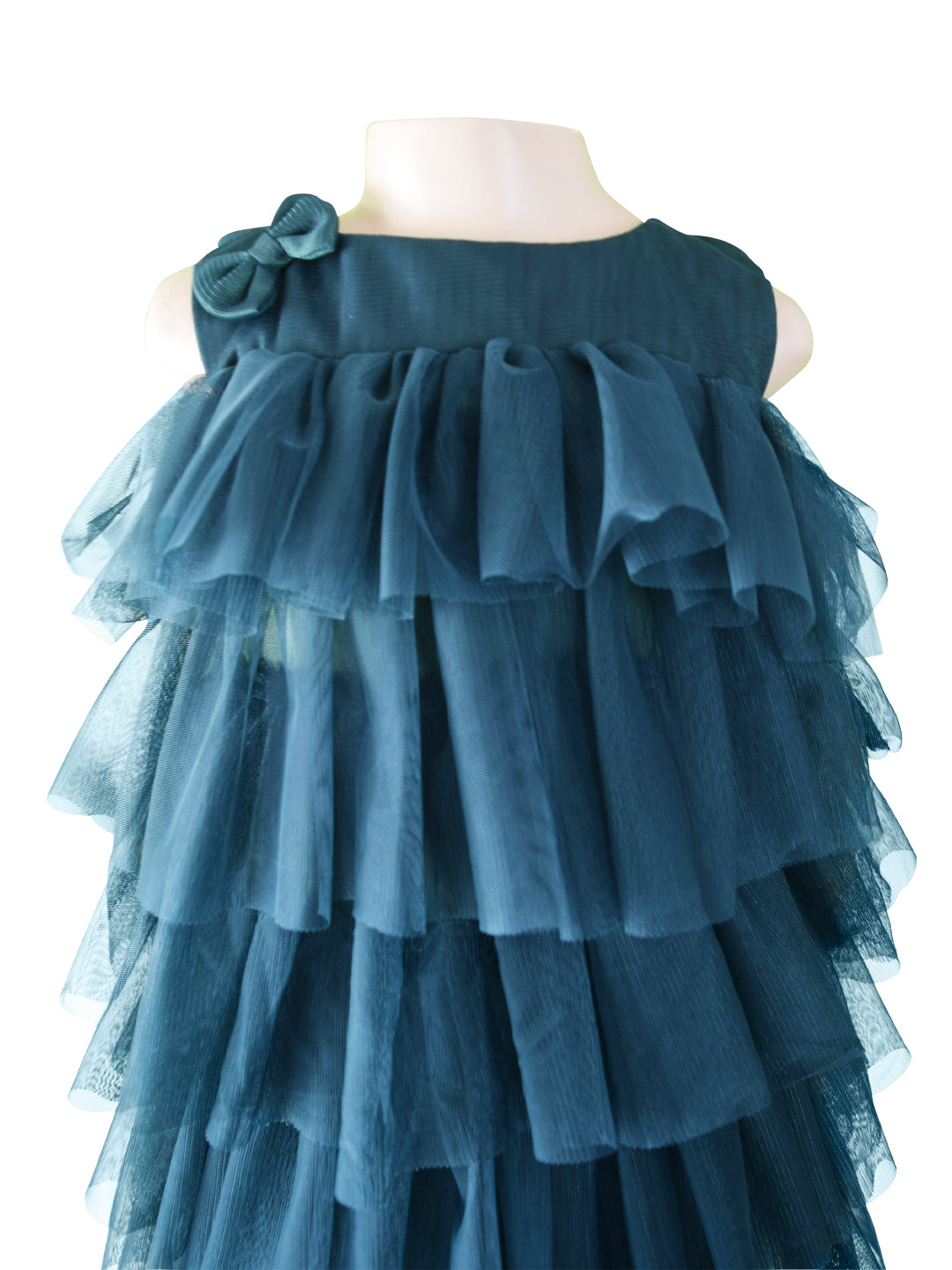 Dress for Girls_Faye Green Tiered Dress