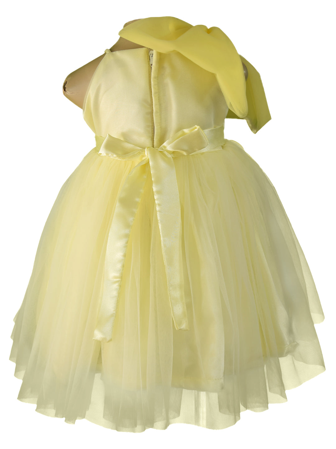 Lime Yellow Bow Dress