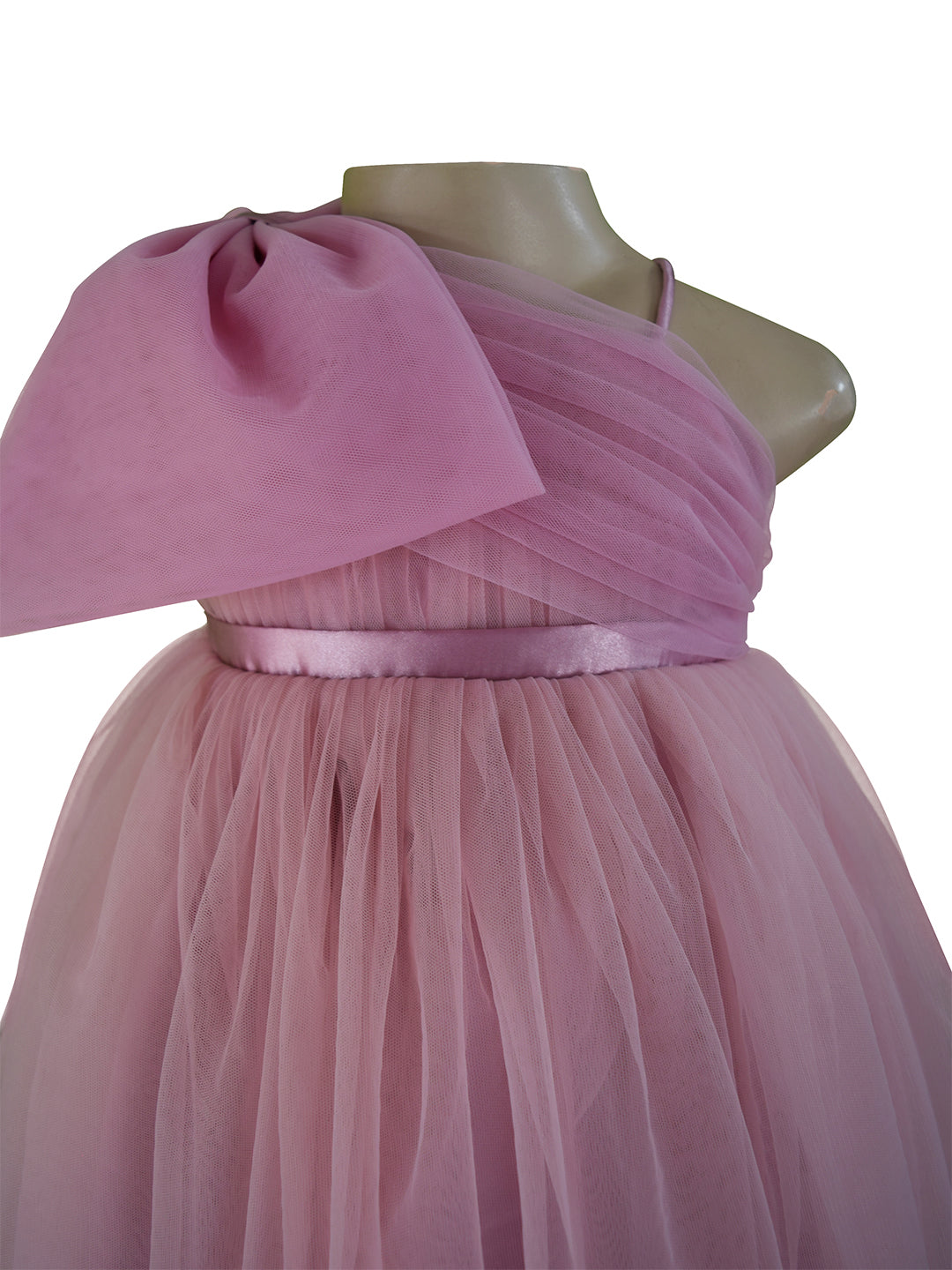 Faye Mauve Bow Dress for Girls