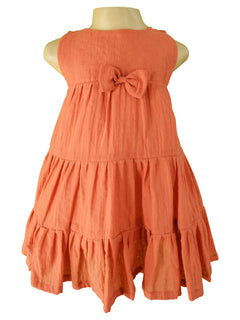 Faye Rust Tiered Dress for girls