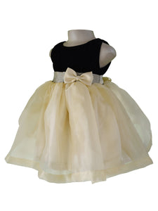 Faye Black & Gold Tissue Dress for girls