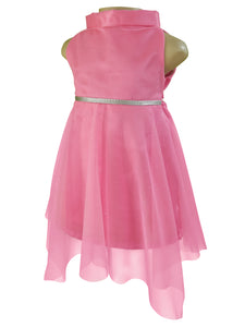 Faye Candy Pink High Neck party Dress