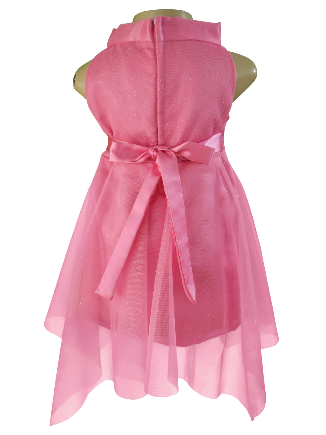 Candy Pink High Neck Dress