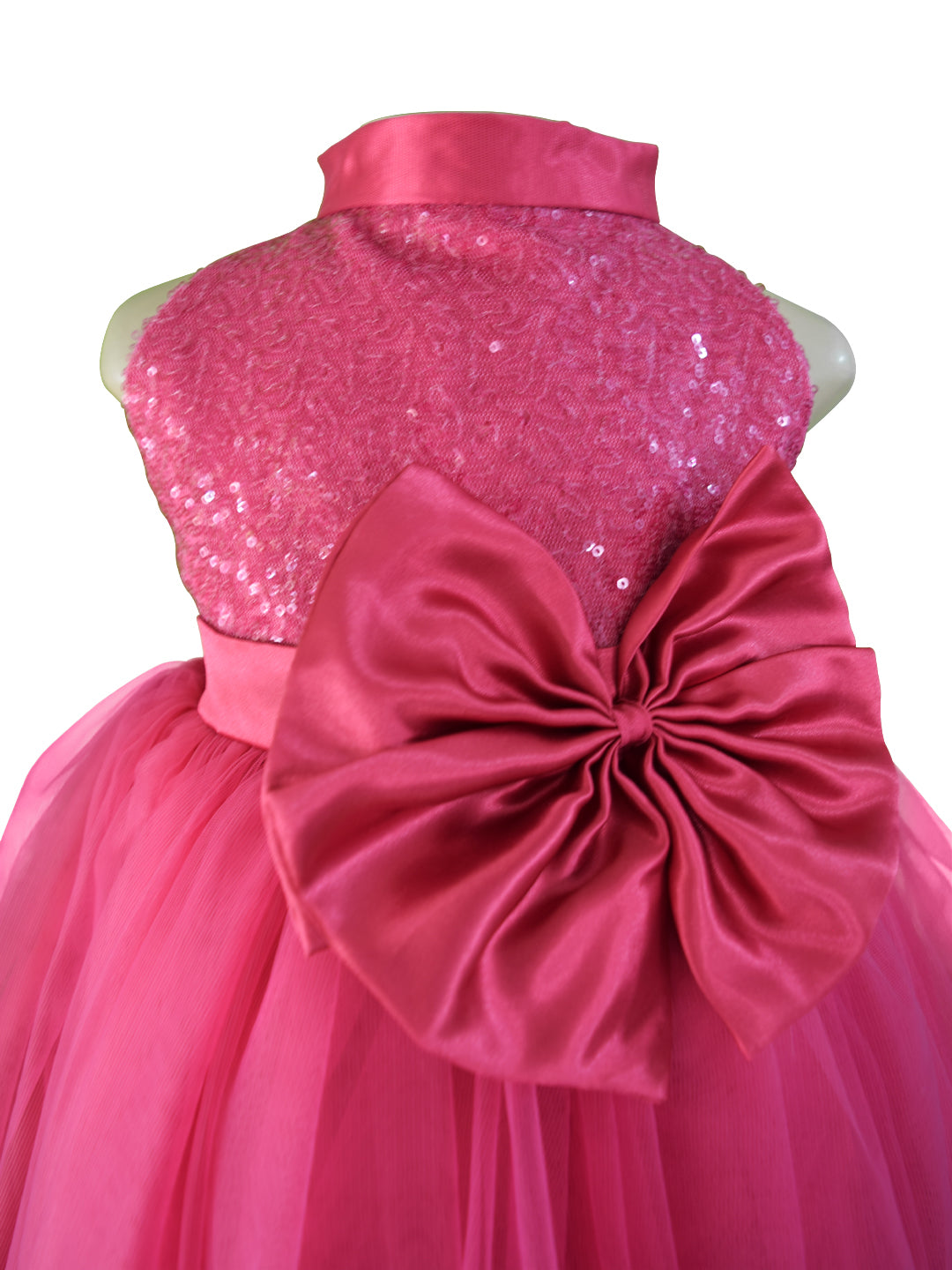 Party Gowns for Girls_Faye Fuchsia Sequin Gown