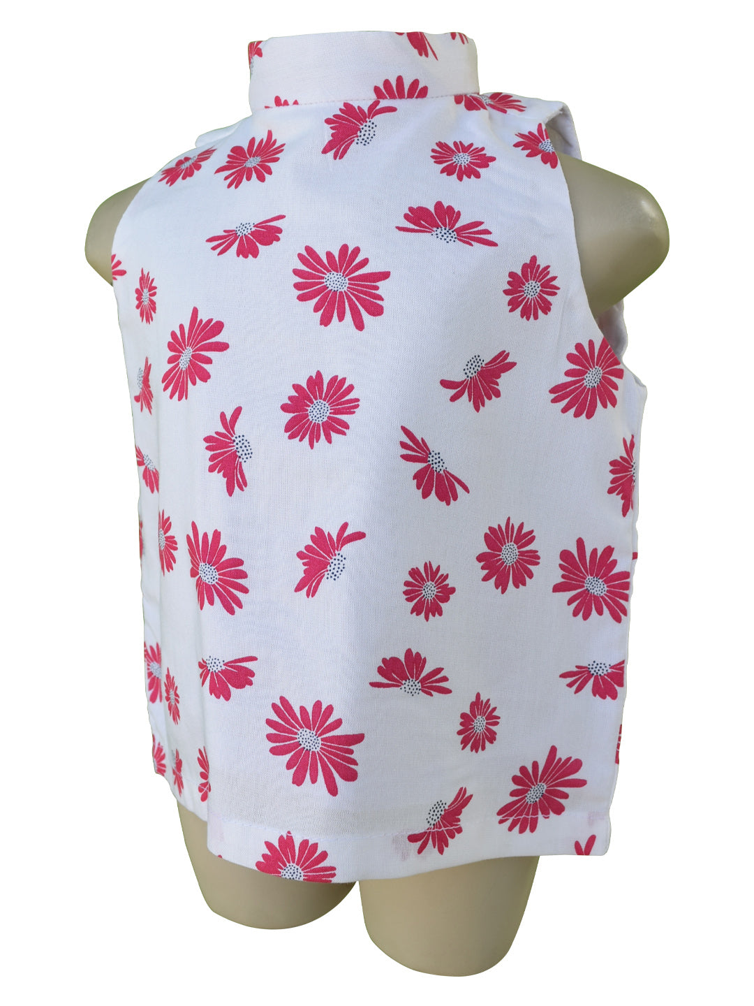 Faye Magenta Floral Crop Top for baby girls