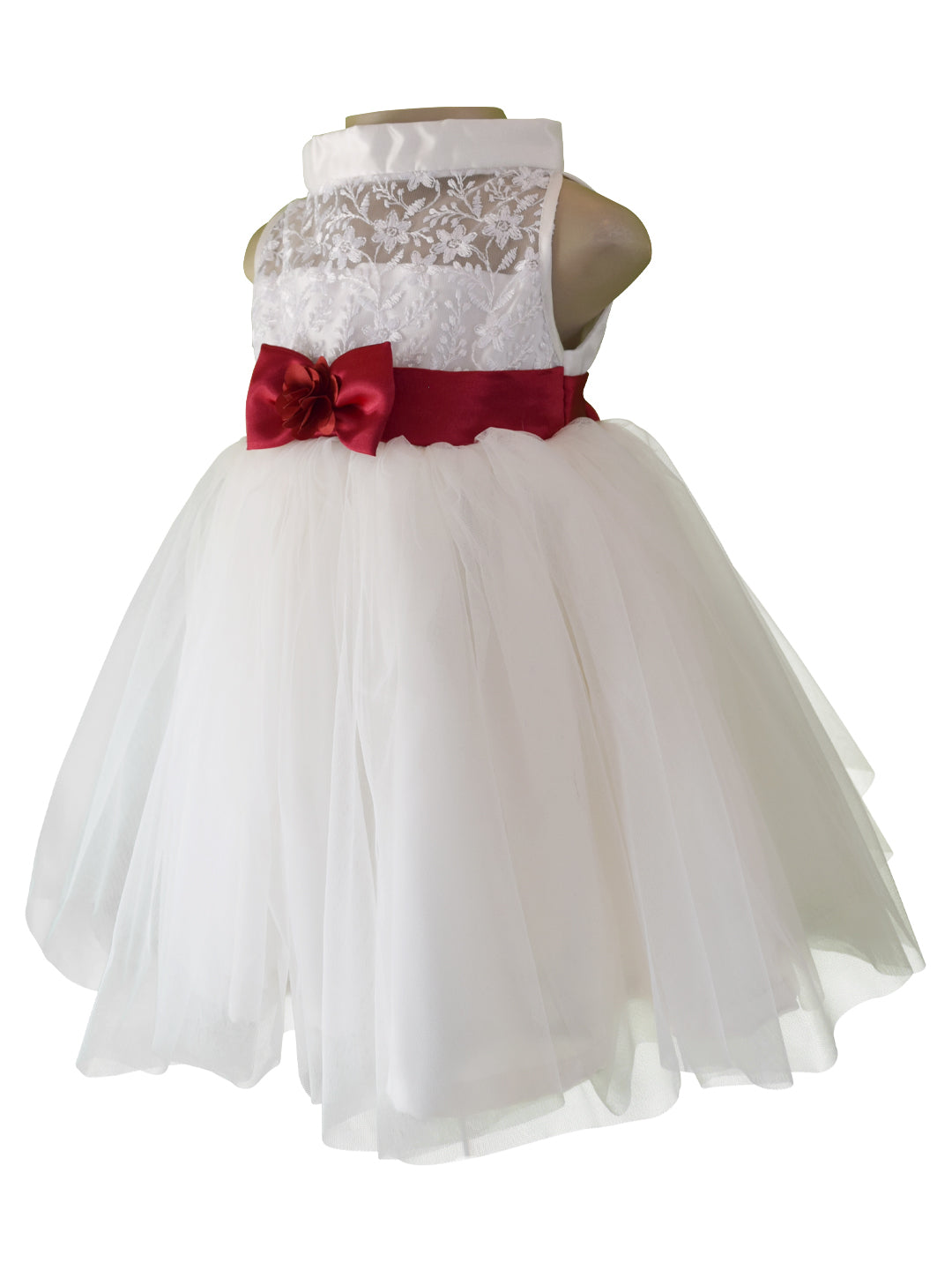 Baby Girls Party Dress_Faye Offwhite Embroidered Dress