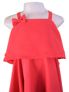 Faye Red Strappy Dress for Girls