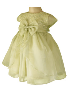 Faye Sage Green Tissue baby Dress