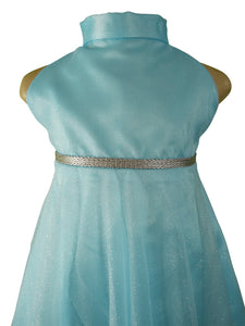Kids Dress | Faye Sky blue Sparkle Dress