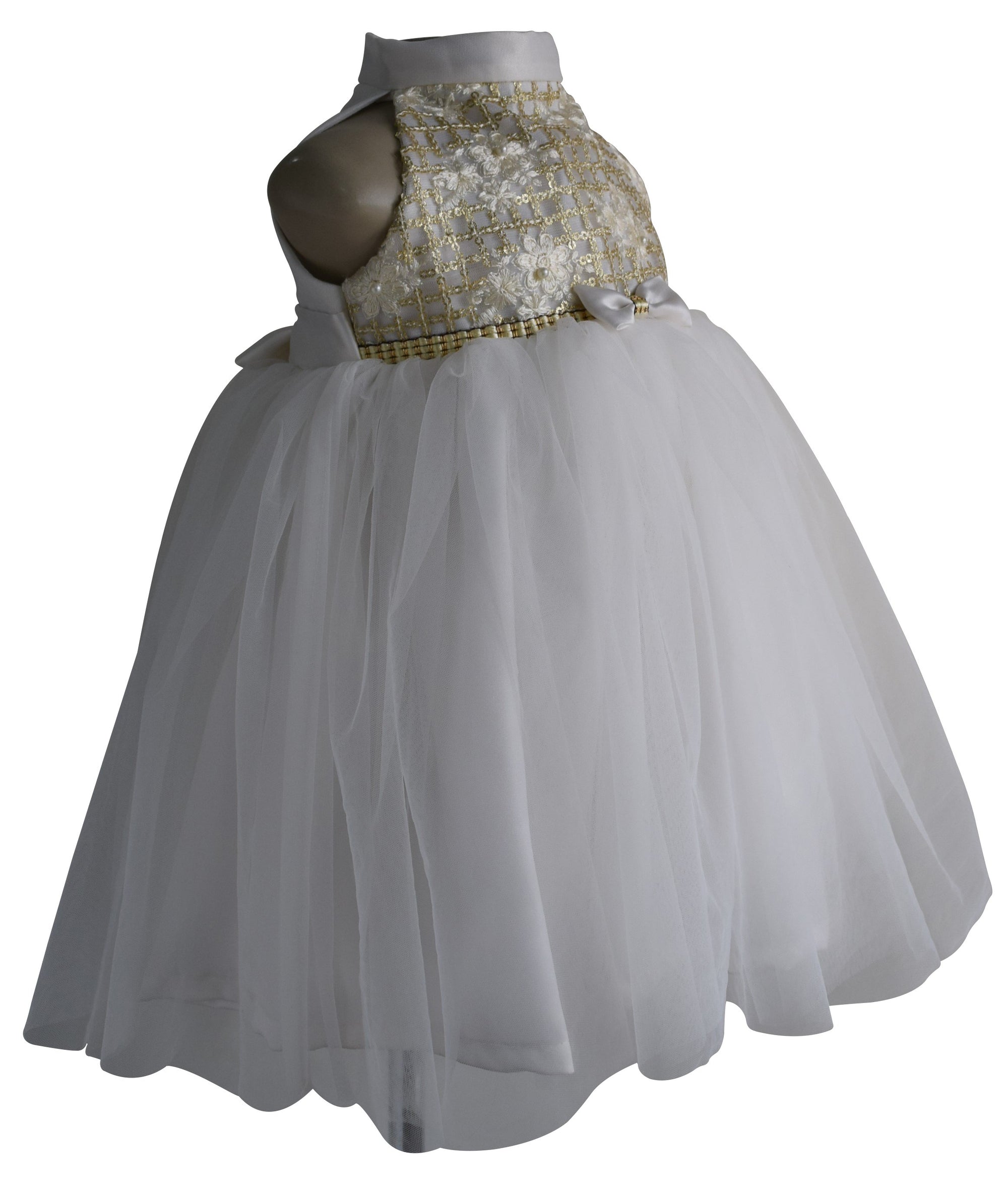 Faye Ivory Sequence Dress for girls