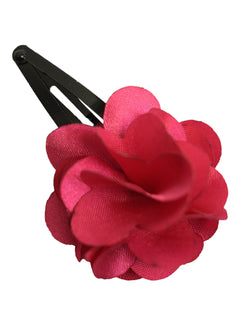 Fuchsia flower clip_Hair clip for kids