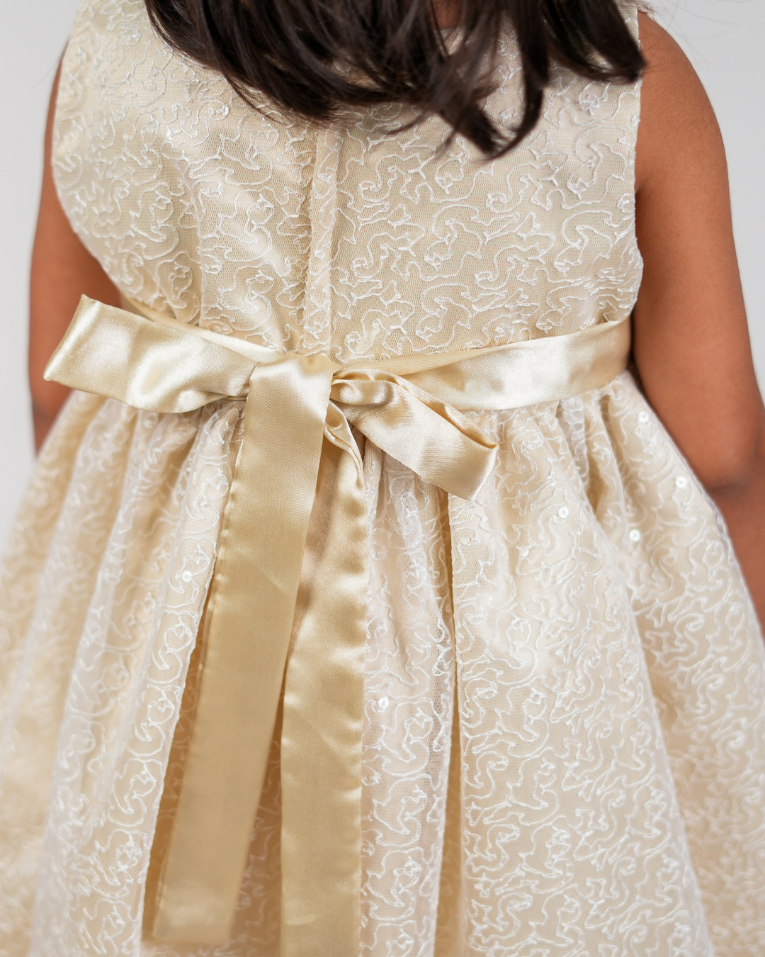 Champagne Lace Layered Dress | Party dress for little girls | Faye