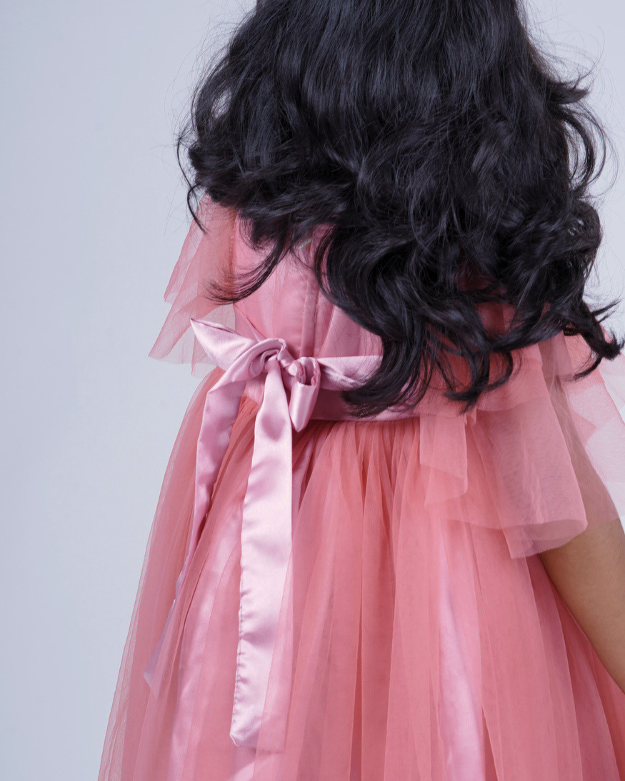 Faye Blush Bell Sleeve Hi-Lo Dress