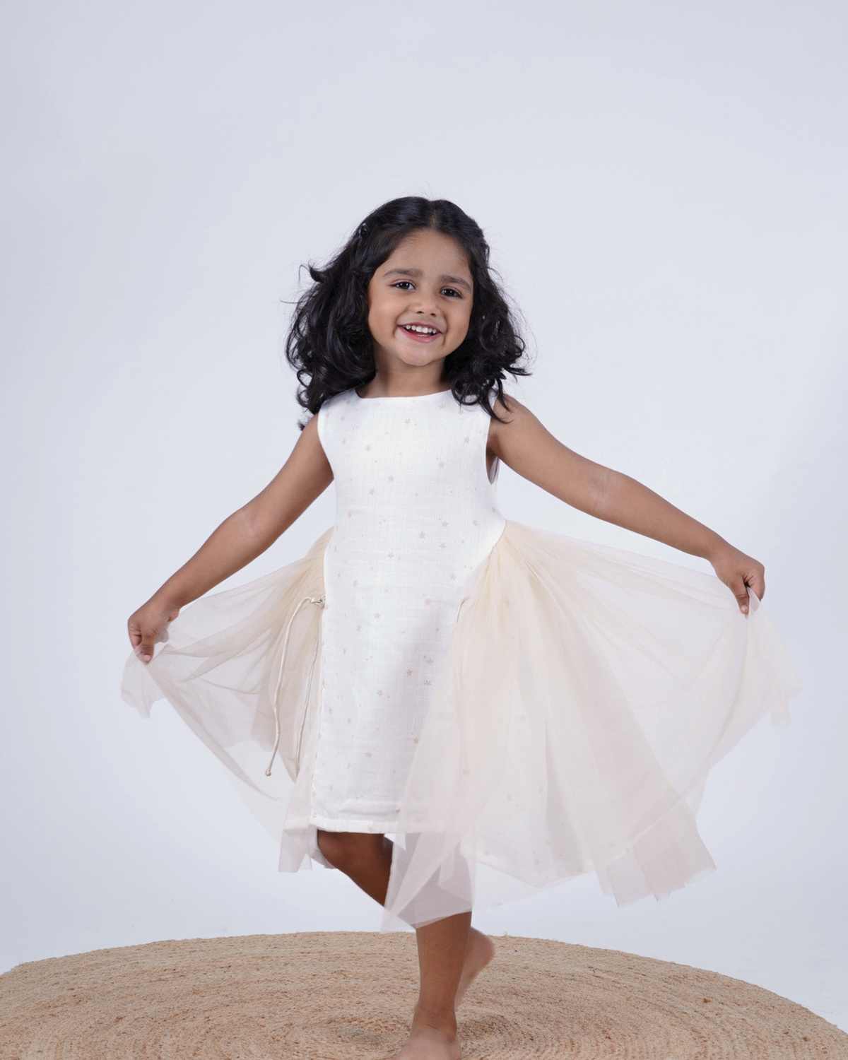 Faye Gold & Ivory Angel Semi-formal Dress for little girls 