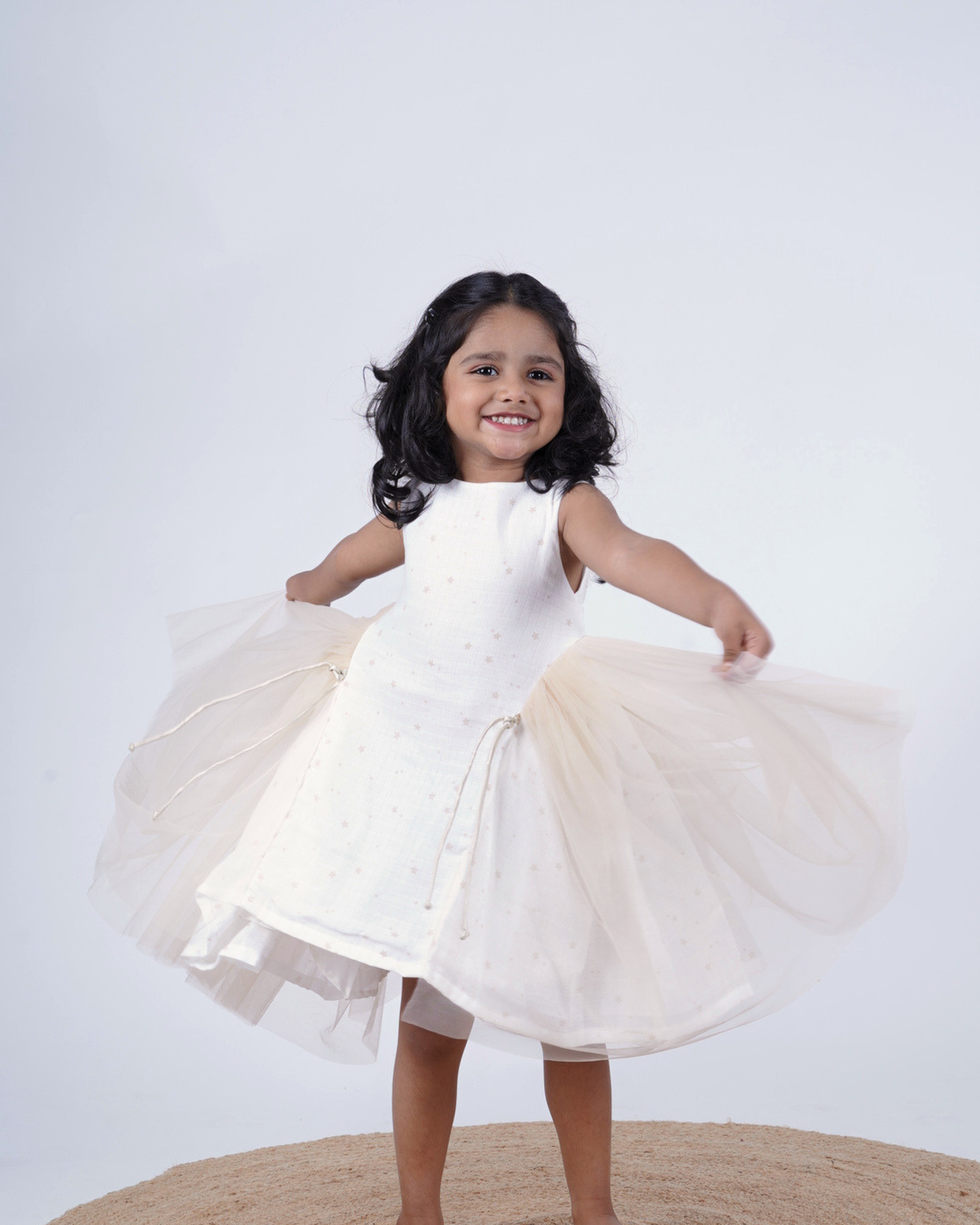Faye Gold & Ivory Angel Semi-formal Dress for little girls 