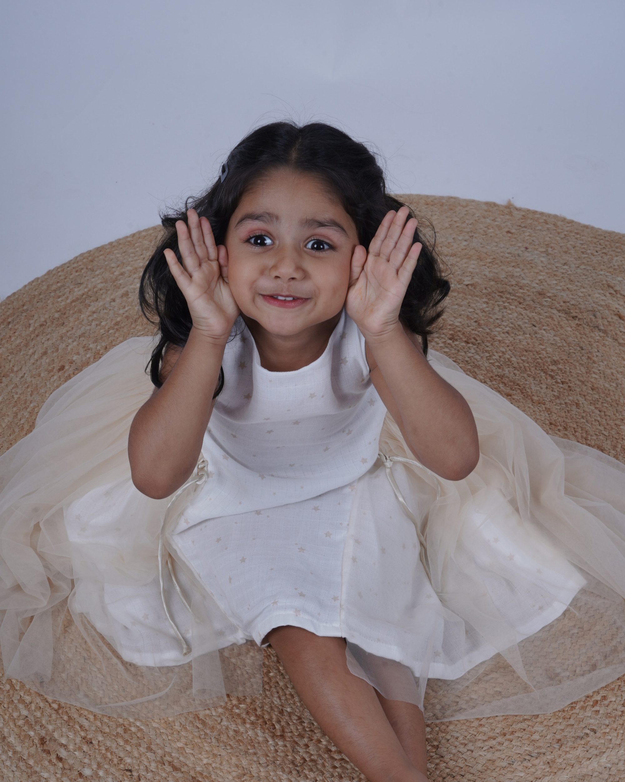 Faye Gold & Ivory Angel Semi-formal Dress for little girls 