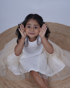 Faye Gold & Ivory Angel Semi-formal Dress for little girls 