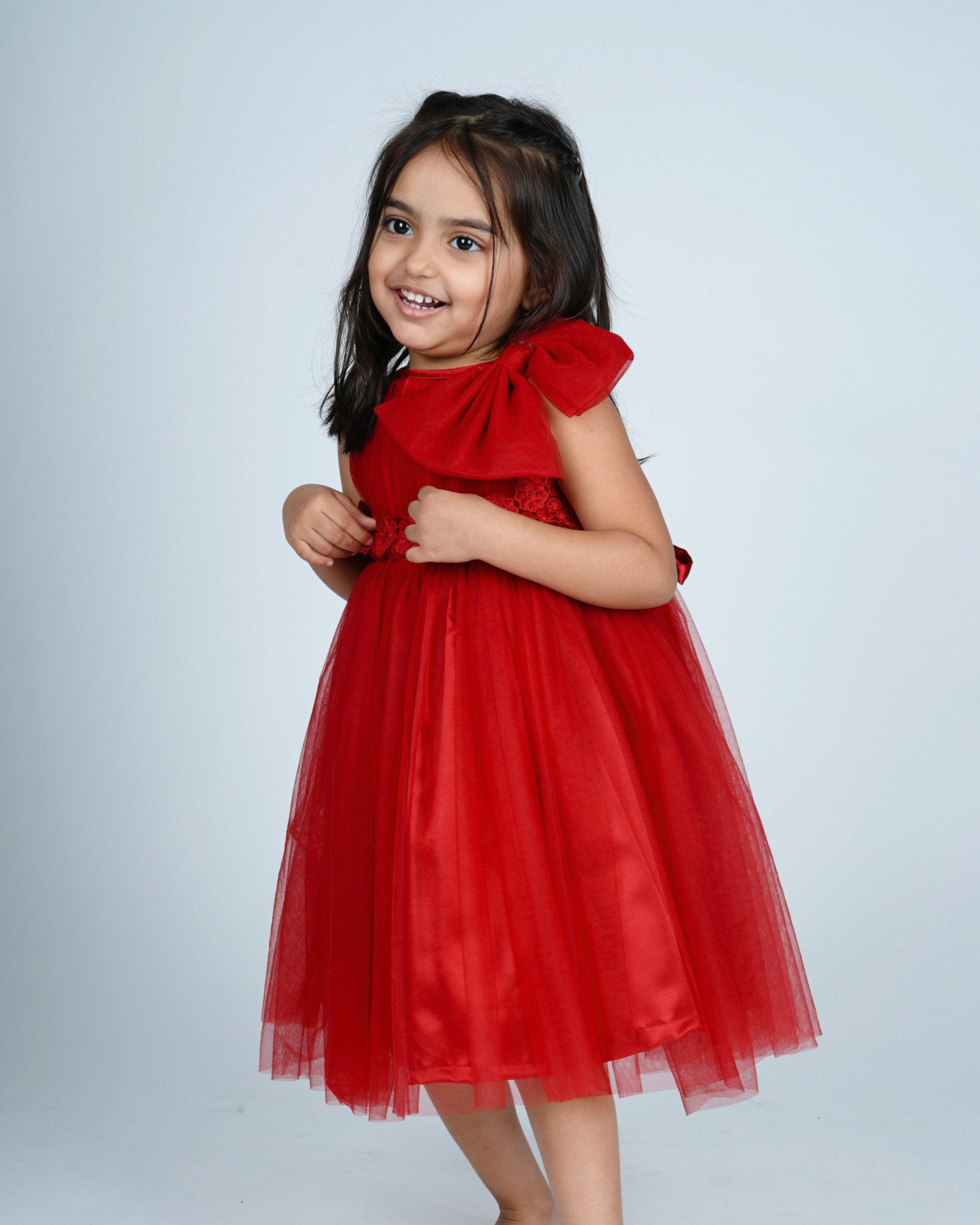 Faye Maroon Lace Boatneck Dress_Girls Dresses