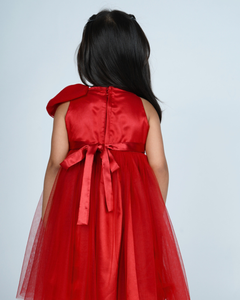 Faye Maroon Lace Boatneck Dress_Girls Dresses