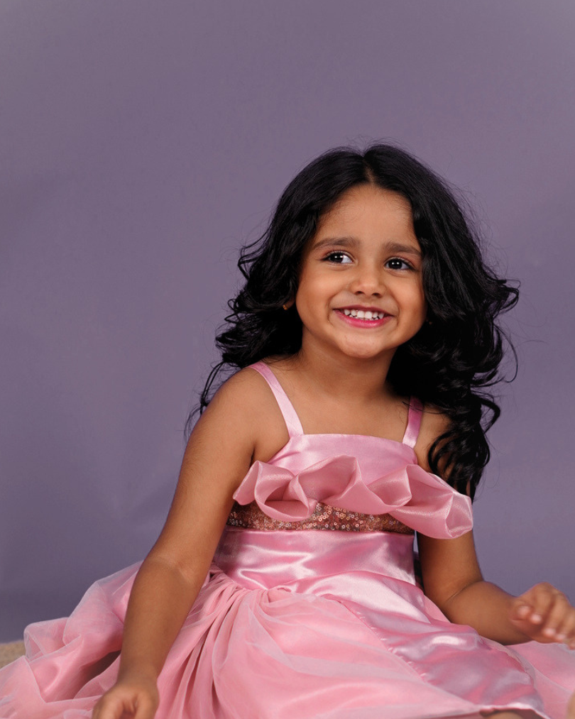 Faye Pink Tissue & Net Ceremonial Dress for little girls, kids party dresses online