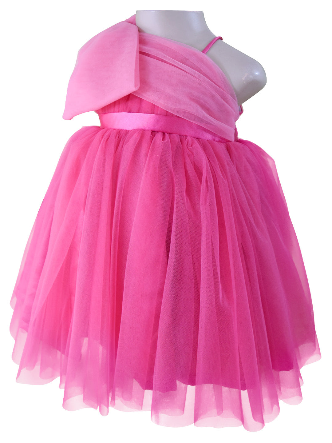 Berry Bow Party Dress for little girls