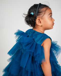 Faye Teal Green Lace Tiered Dress | Party Dresses for little girls 