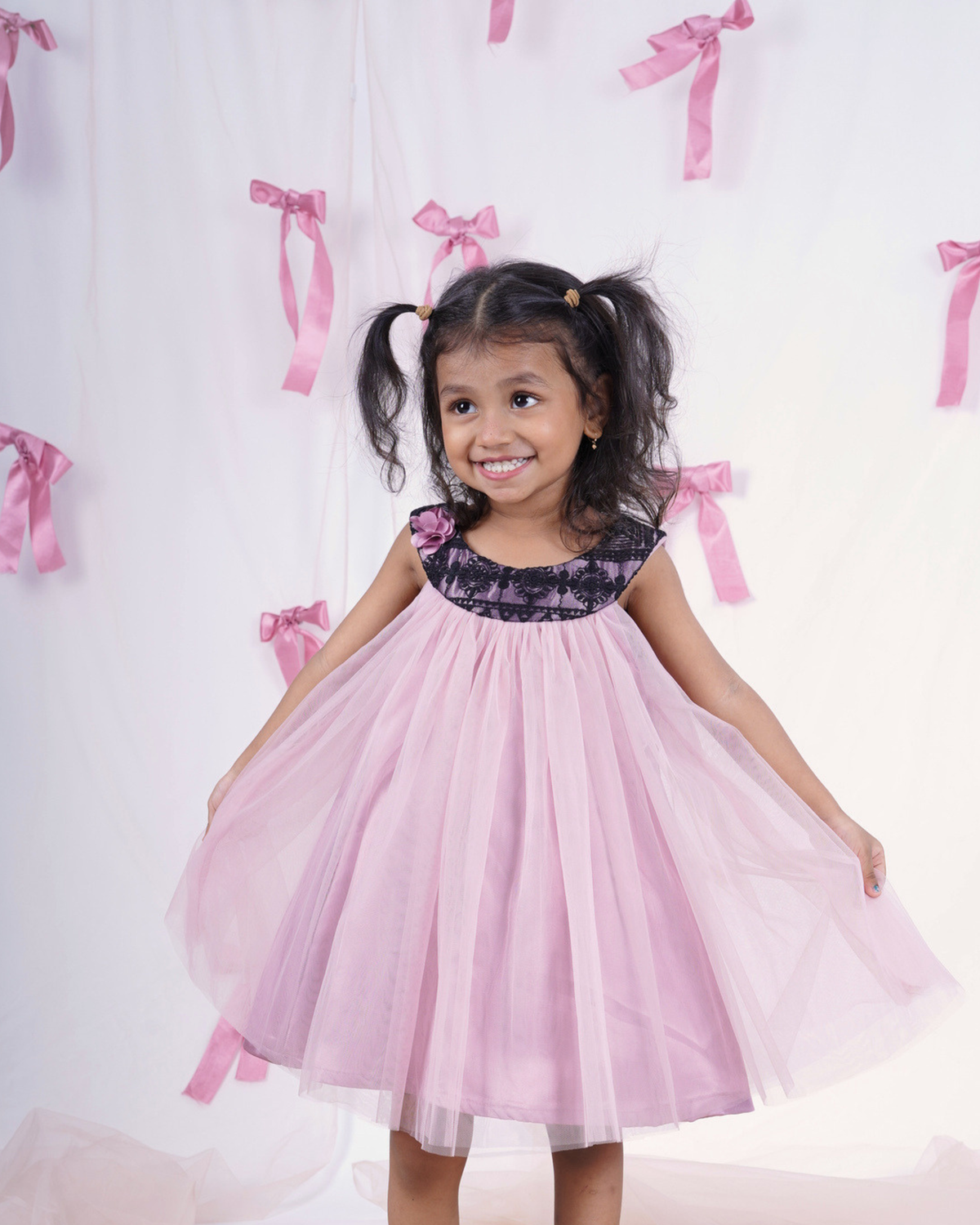 Faye Taupe & Black Swing Dress | Pink casual dresses for girls