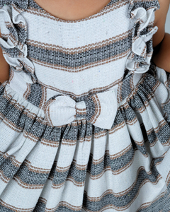 Faye Jute Striped Dress_Girls Casual Wear