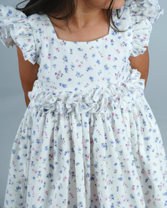 Faye Blue & Pink Print Frill Dress_Girls Casual Dresses