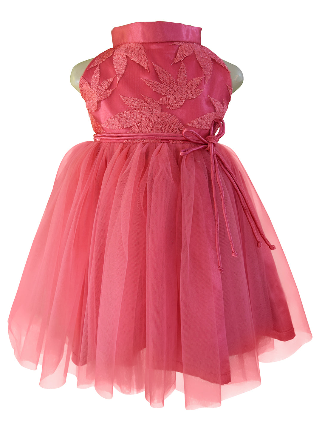 Faye Berry Emboridered High Neck Dress for little girls