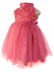 Faye Berry Emboridered High Neck Dress for little girls