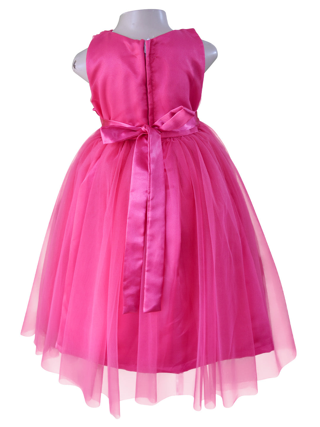 Faye Berry Tissue Gown with a crossover v-neck.