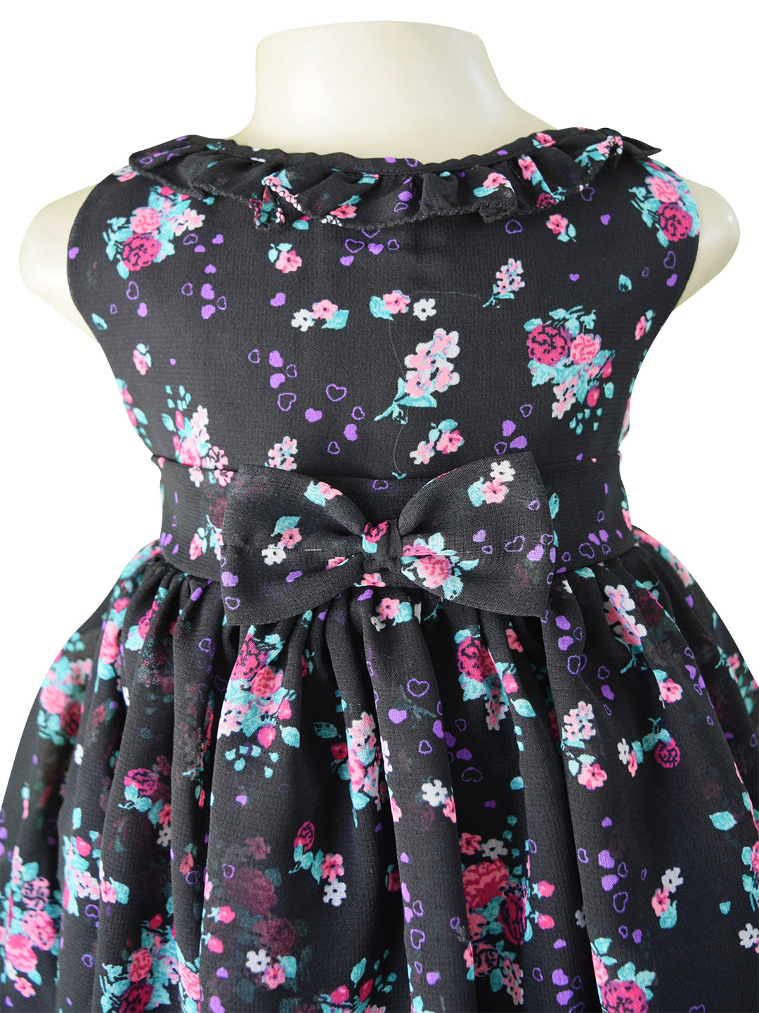 Faye Black Floral Dress