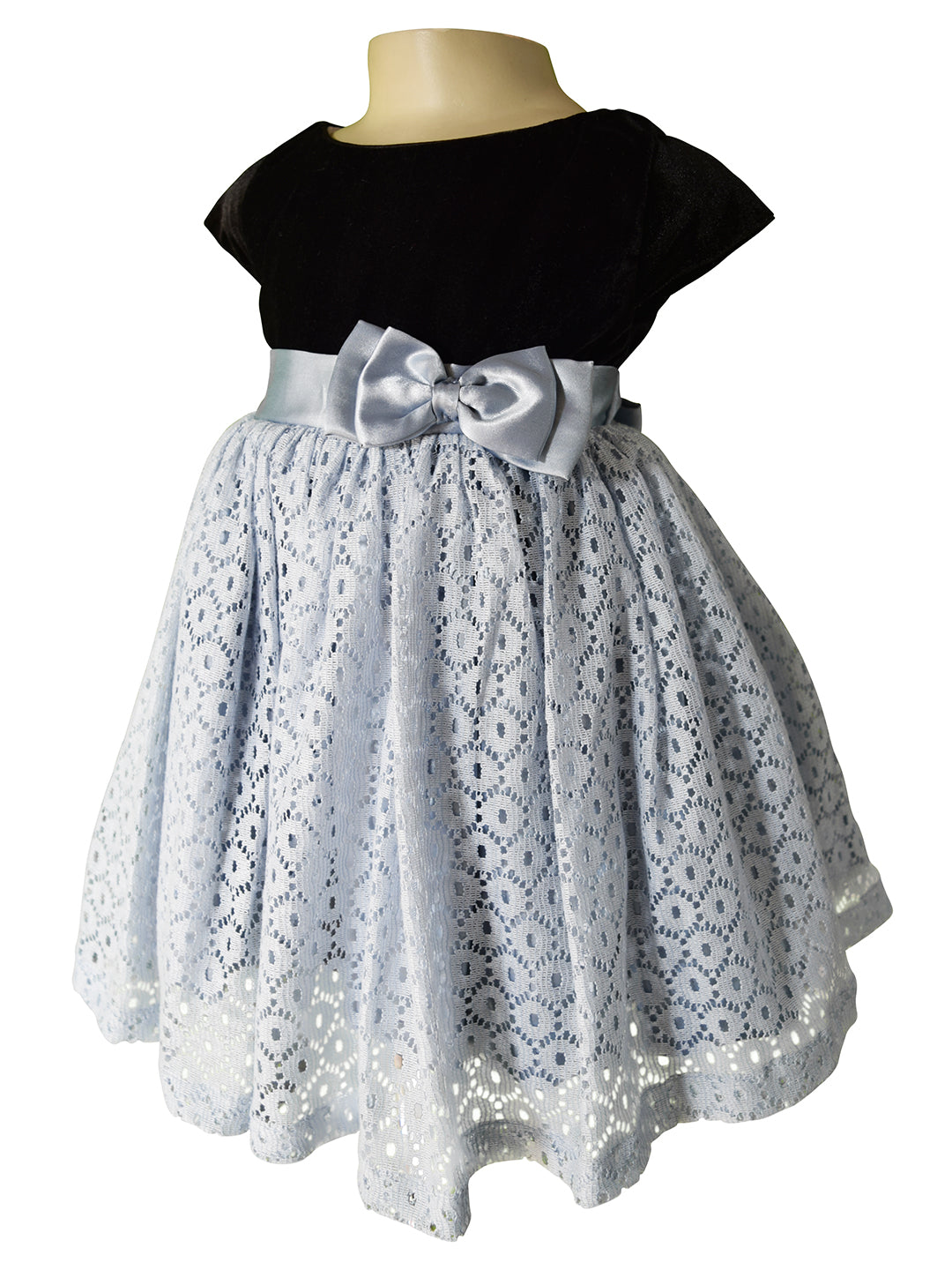 Baby Dress_Faye Black & Blue Grey Dress
