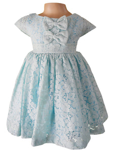 Faye Blue Lace Dress for kids