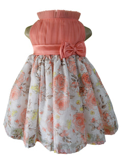 Baby Dress_Faye Coral Floral Dress