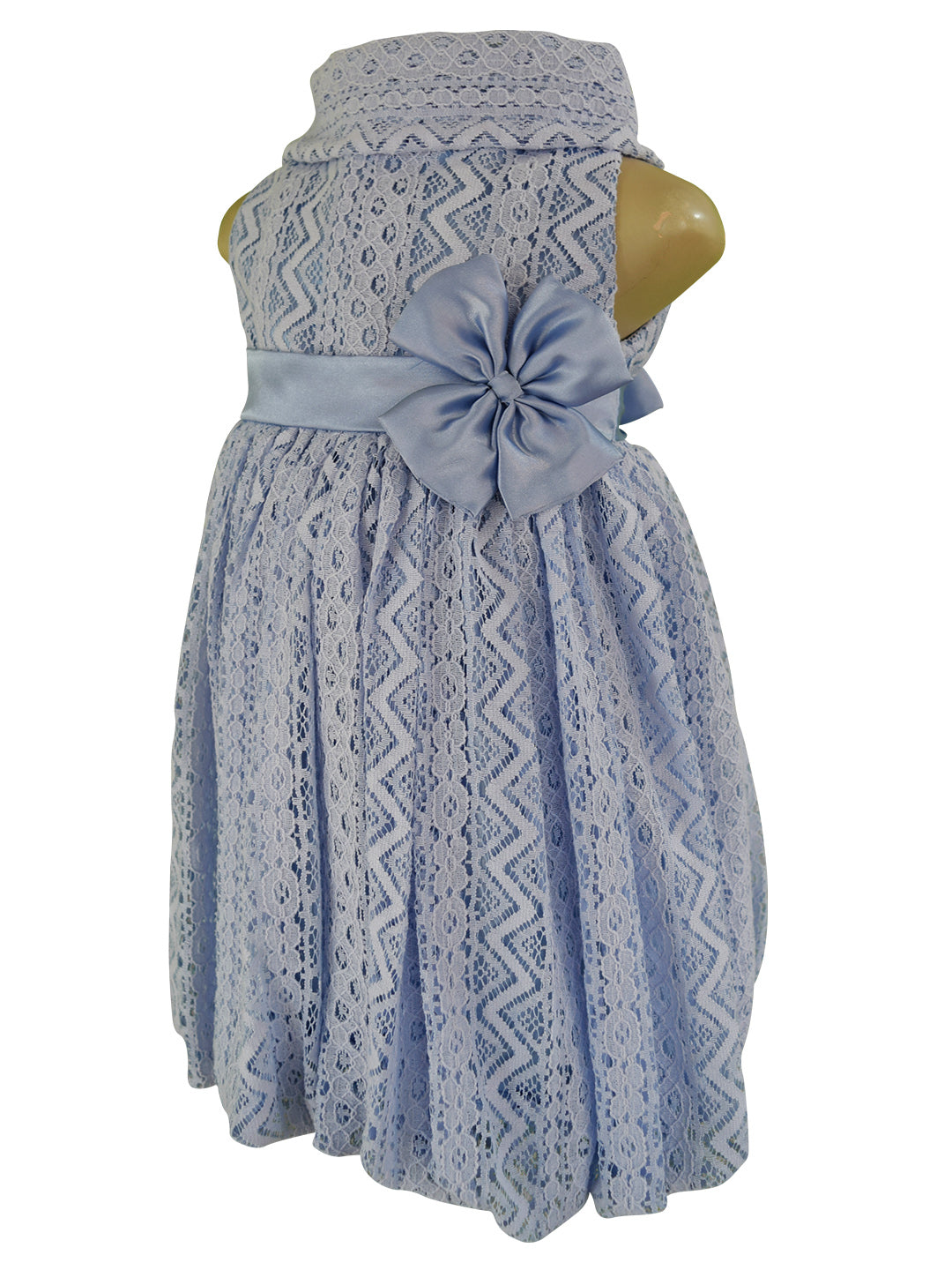Baby Dresses Faye Dusty Blue Lace Dress faye