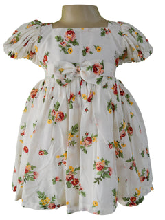 Faye Floral Puff Sleeve Dress for Kids