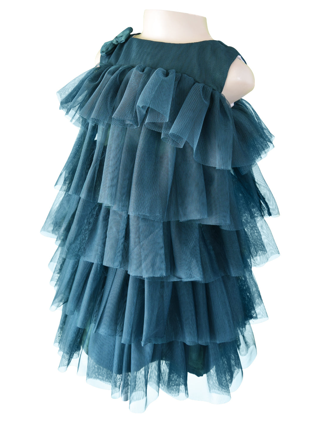 Faye Green Tiered Dress for Girls