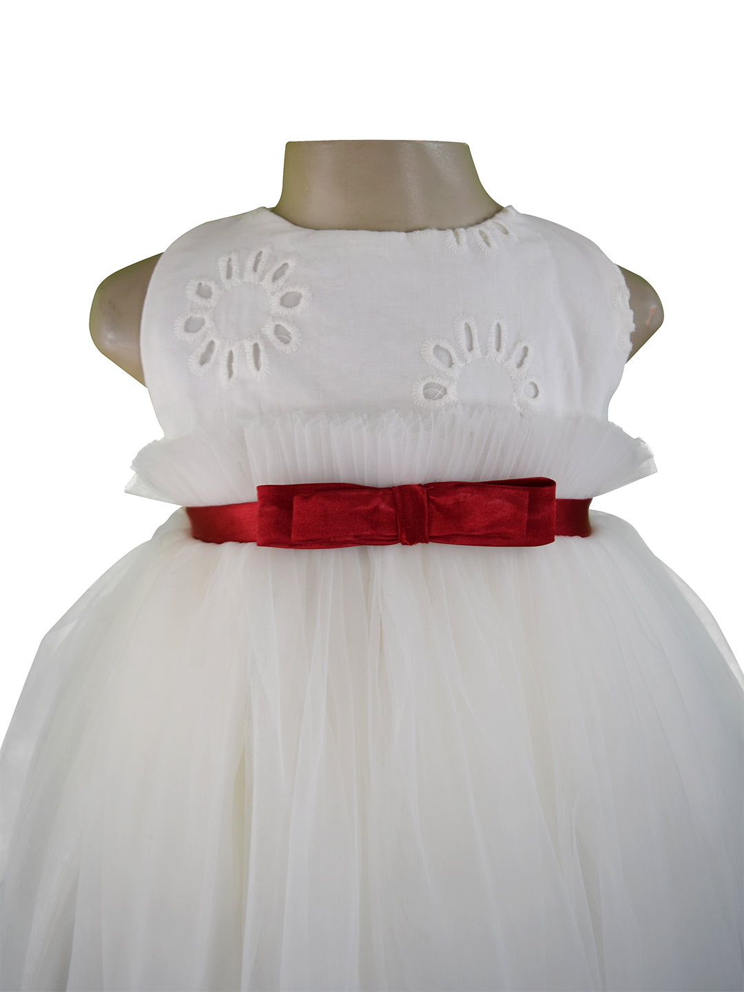 Faye Ivory Ruffle Dress for Kids