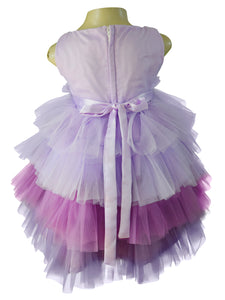 Faye Lilac Embroidered Ombre Dress with embroidery for little girls