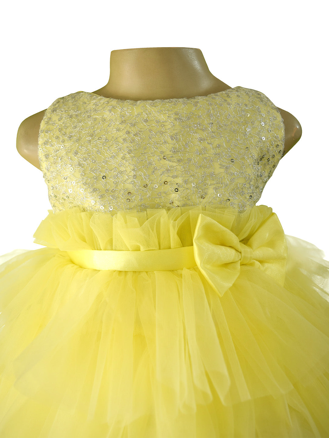 Faye Lime and Ivory Tiered Ombre Dress for little girls 