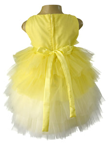 Lime and Ivory Tiered Ombre Dress for little girls 