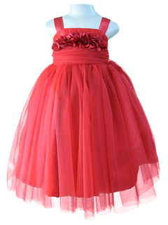 Gown for girls_Faye Maroon Floral Gown