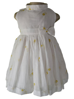 Dress for Kids_Faye Mustard Floral Cotton Dress