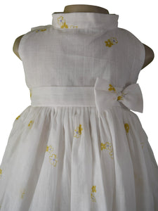 Faye Mustard Floral Cotton Dress