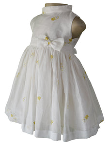 Kids Dress_Faye Mustard Floral Cotton Dress