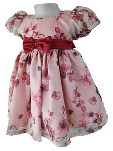 Kids Dress_Faye Organza Floral Puff Sleeve Dress