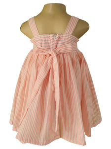 Pink Stripe Bow Dress